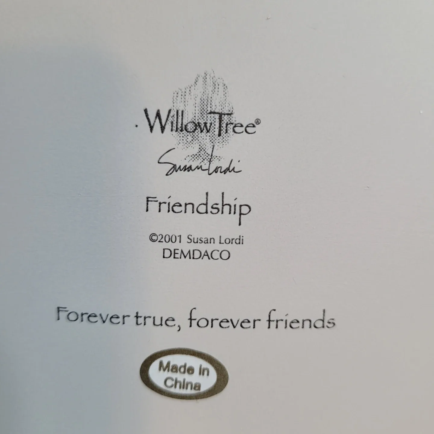 5" x 4" Willow Tree “Friendship“ Wall Decor Demdaco 2001 image indicator(6)