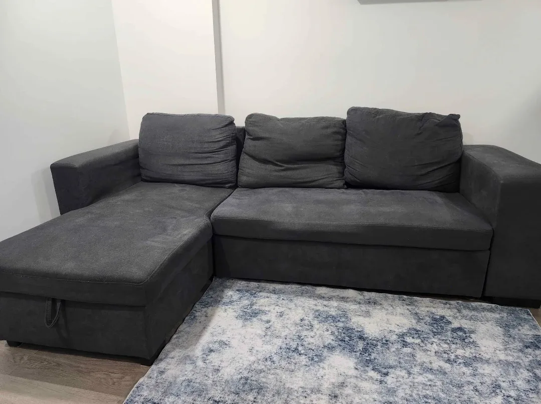 Grey Sectional Sofa and pull out bed image indicator(4)