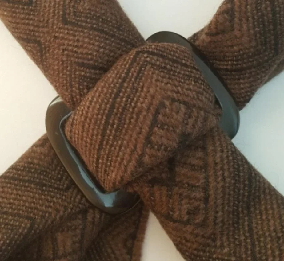 Handmade Buffalo Horn Scarf Rings - 2 Colours (Black and Brown) image indicator(3)