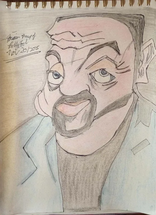 BILLY JOEY DRAWING ILLUSTRATION BY CUSTOM ARTIST SHERWIN