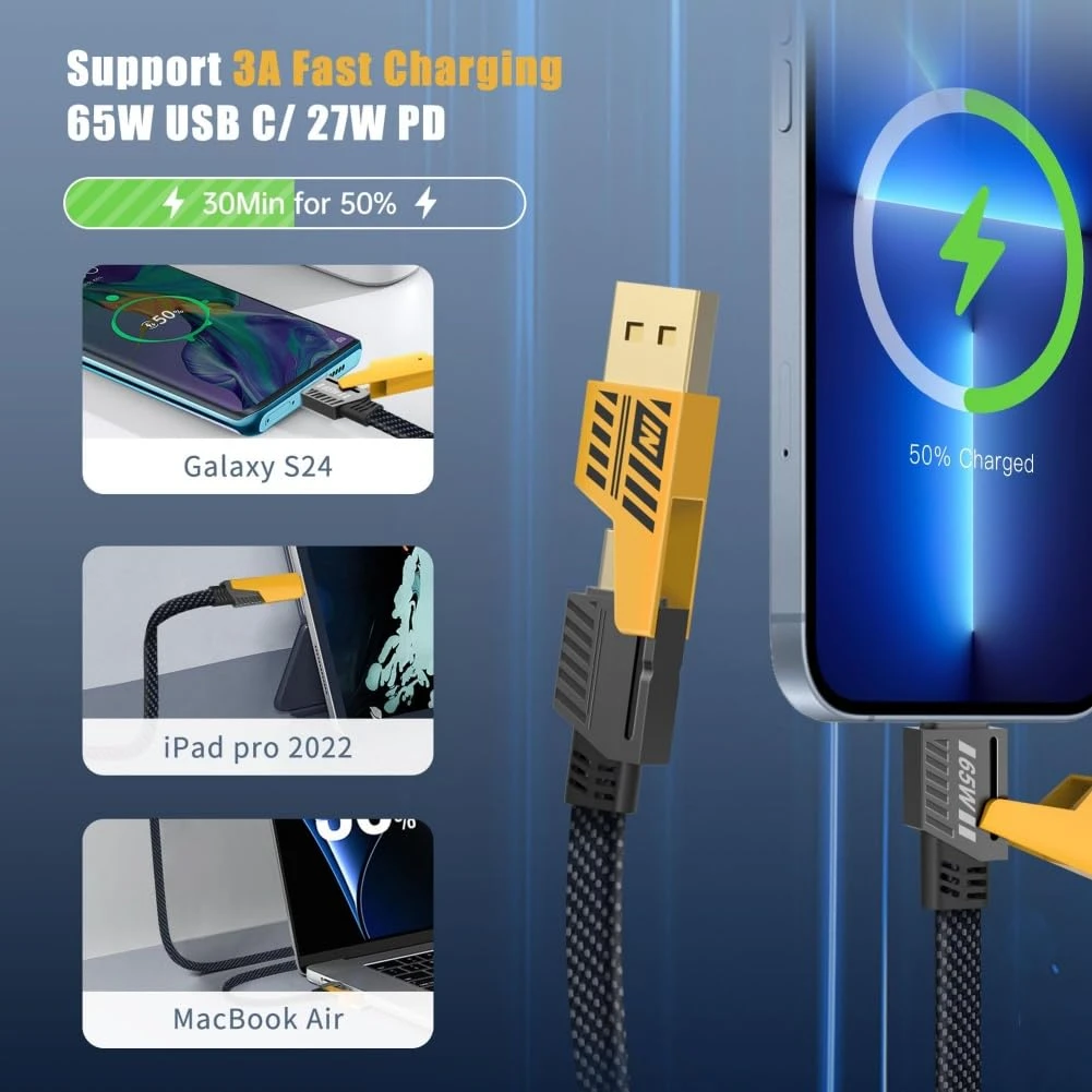 Multi Charging Cable 4-in-1 6Ft Fast Charging Cable Universal - photo 2