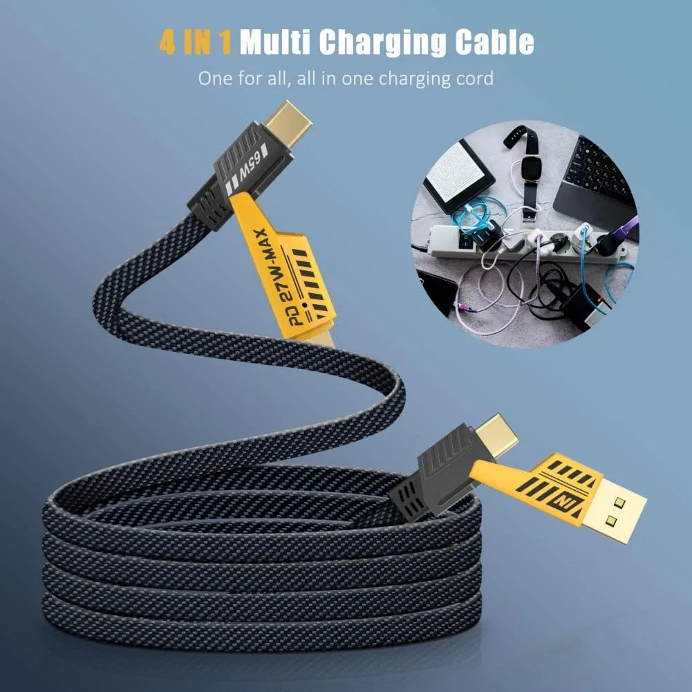 Multi Charging Cable 4-in-1 6Ft Fast Charging Cable Universal image indicator(7)