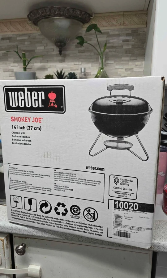 Weber Smokey Joe 14-inch Charcoal Grill - New in Box