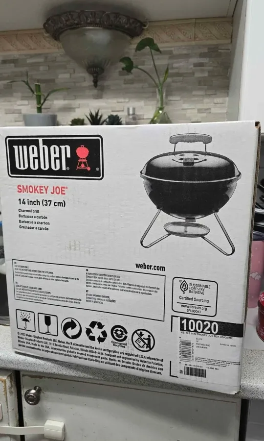 Weber Smokey Joe 14-inch Charcoal Grill - New in Box