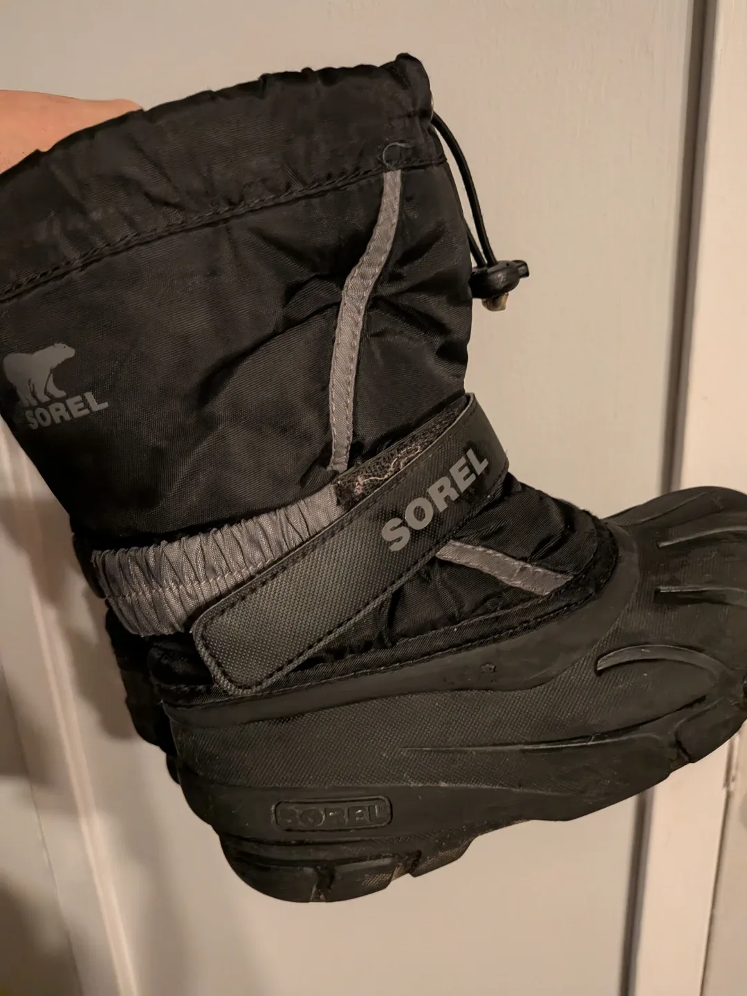 Sorel Black Winter Boots toddler size 13 thumbnail