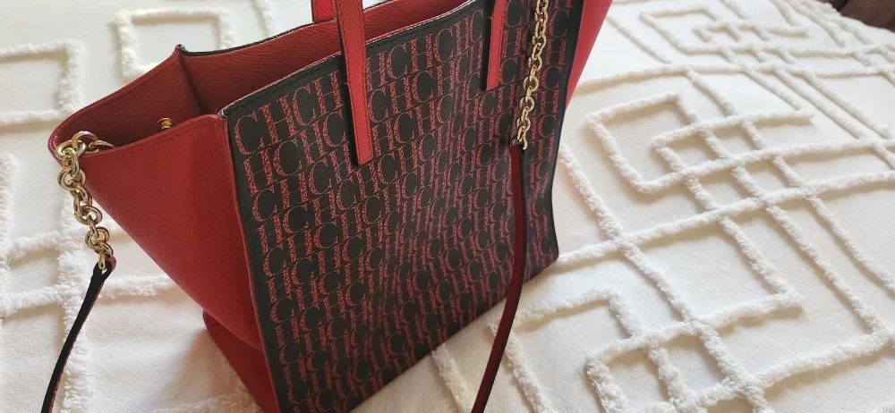 Carolina Herrera Tote Bag - Red & Black image indicator(6)