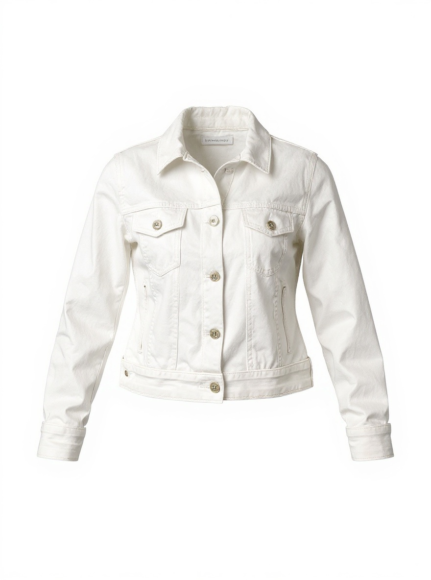 White Denim Jacket - photo 2