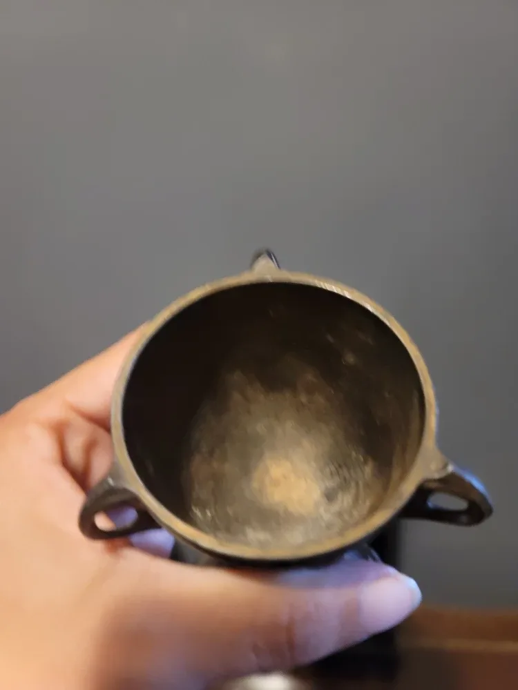 Antique French Incense Burner Censer Rare Bronze Art Nouveau image indicator(2)