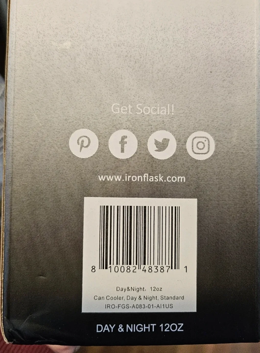 🥕 NEW IRON FLASK Insulated Standard 12 oz Can Cooler image indicator(9)