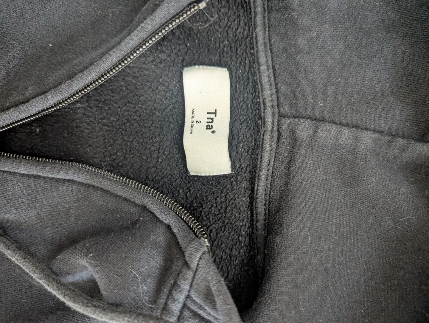 TNA COZY BOYFRIEND ZIP UP HOODIE image indicator(3)