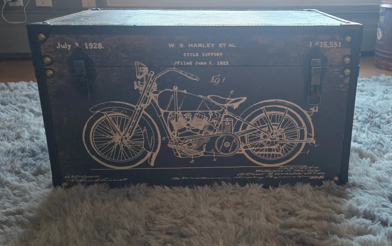 Harley Davidson Motorcycle Storage Trunk
