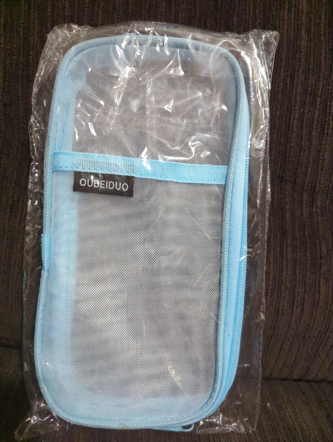 Oubeiduo Blue Mesh Pencil Case - New!