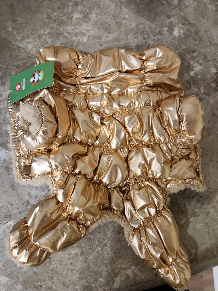 Gold Dog Puffer Jacket -X Small image indicator(4)