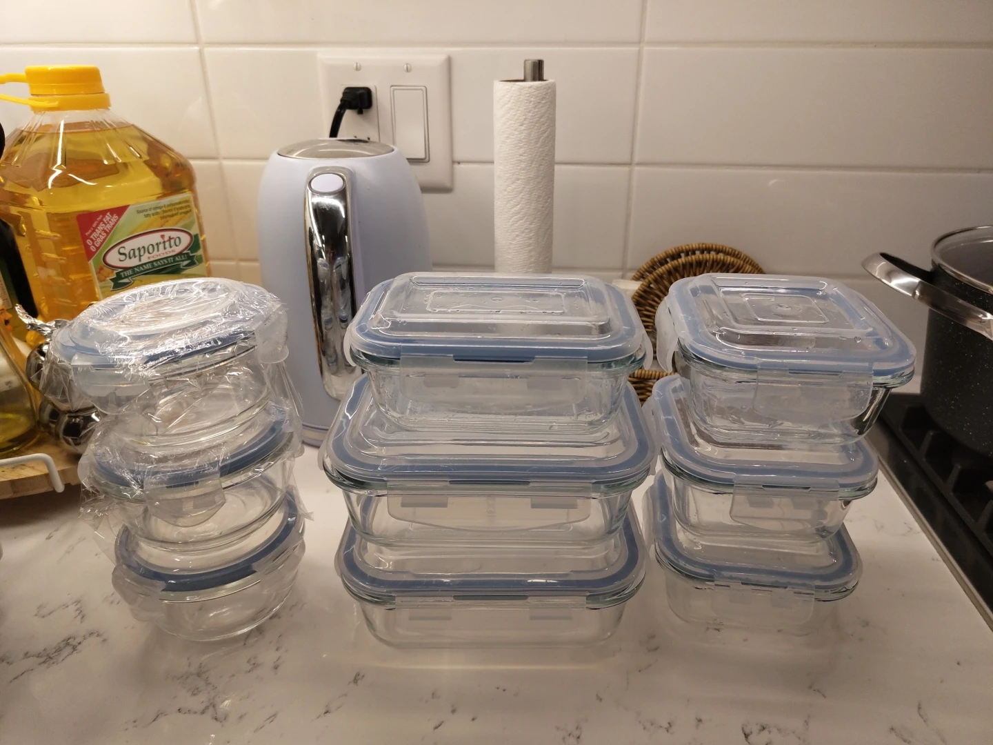 Glass Food Storage Containers - Variety of Sizes
