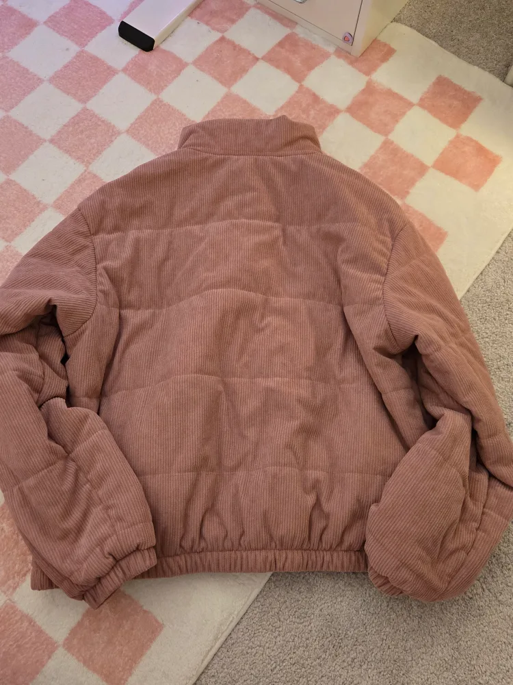 Pink Corduroy Puffer Jacket Size Womens S-M image indicator(2)