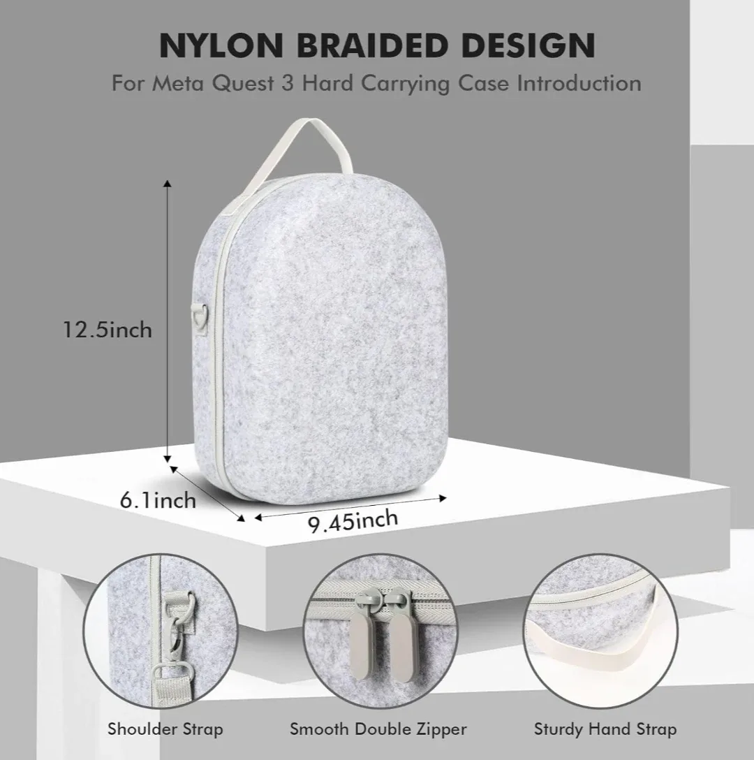 New - Large Carrying Case for Meta Quest