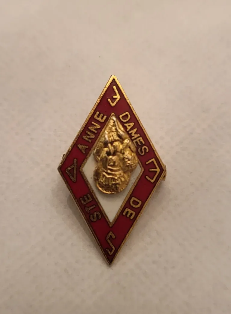 Dames de Ste Anne Diamond Shaped Pin