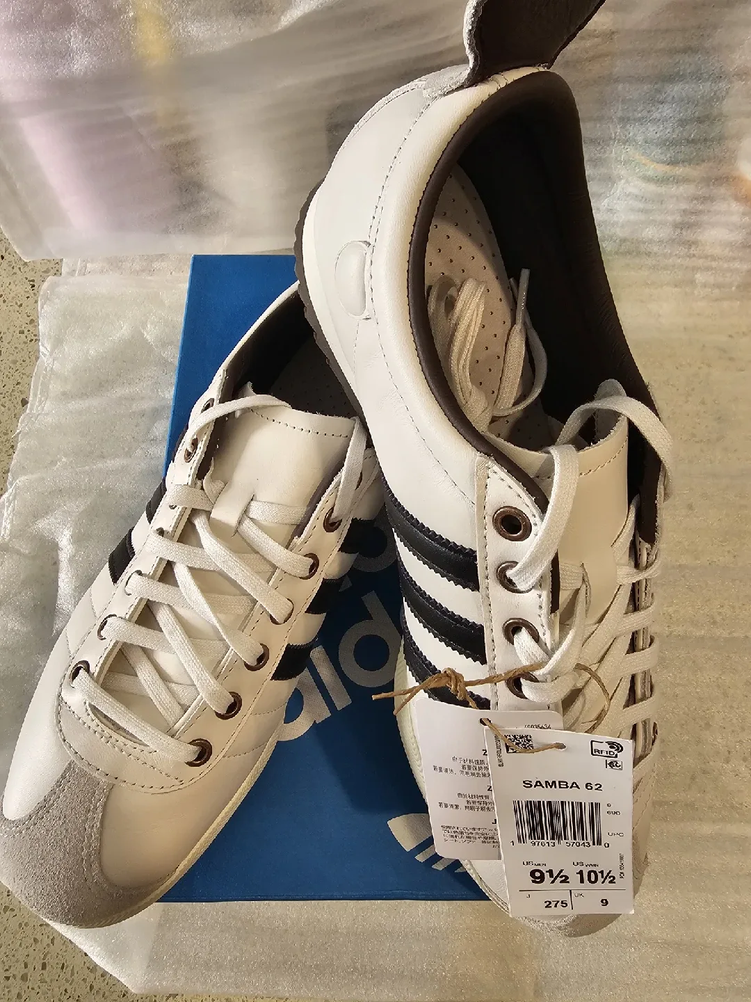 Adidas Samba 62 White/Black - Size 9.5 US image indicator(4)