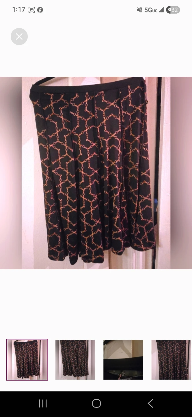Chanel women medium chain style pleaded skirt - photo 2