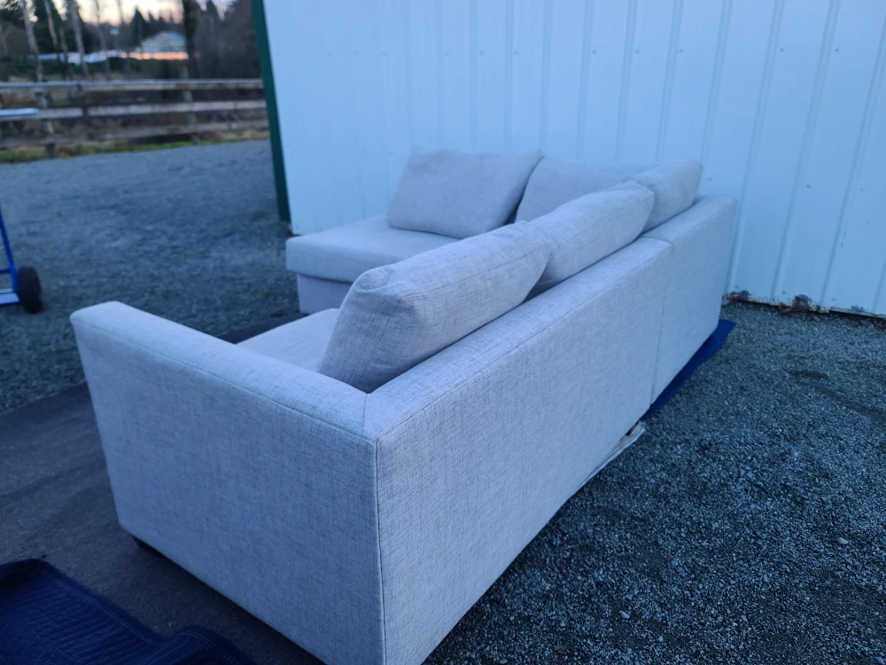 Light Grey Sectional Sofa - photo 2