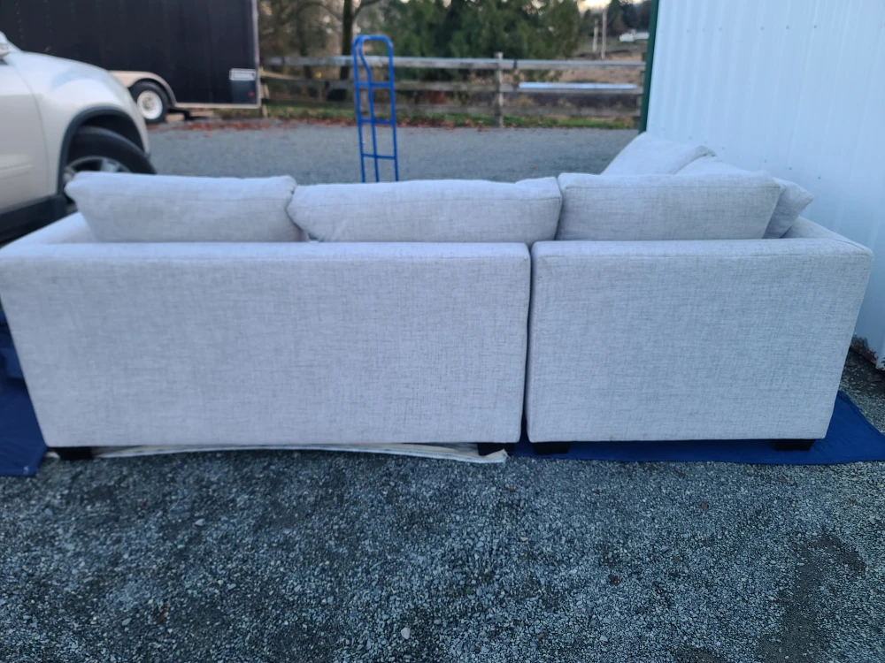 Light Grey Sectional Sofa - photo 3