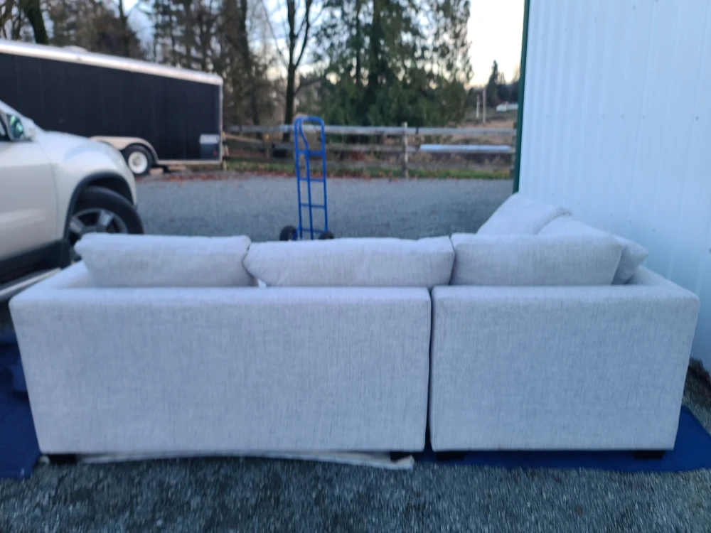 Light Grey Sectional Sofa - photo 4