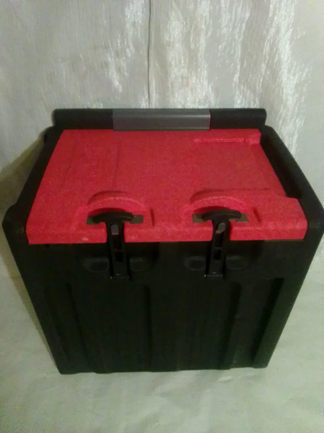 Black & Red Insulated Food Deep Freezer Container