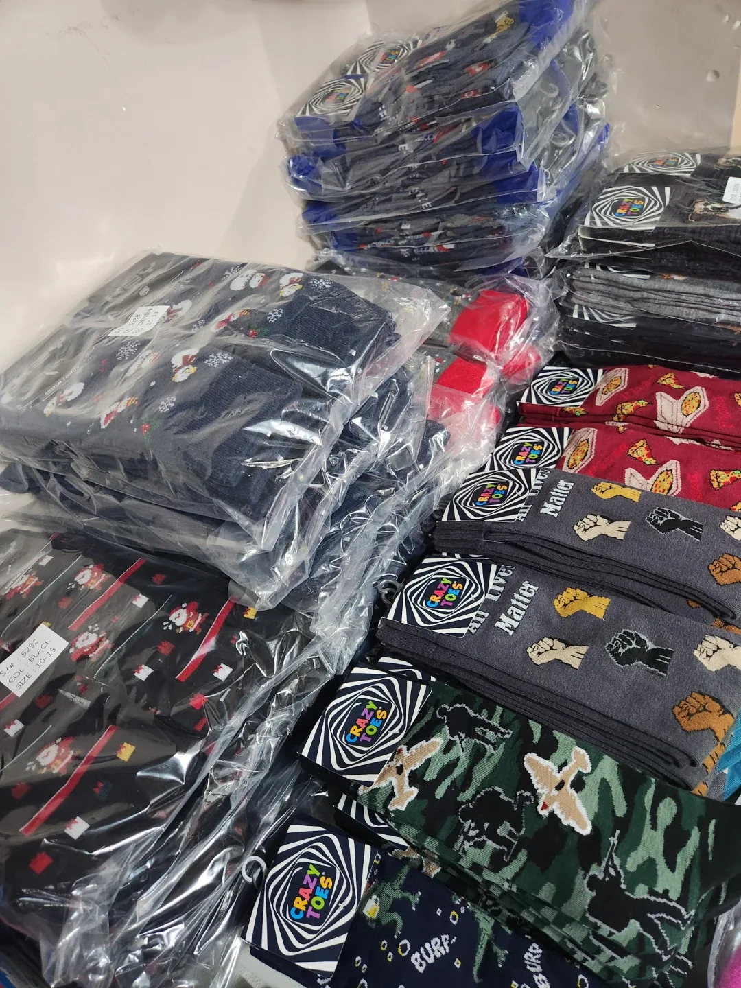 Crazy Toes Socks - Assorted Styles X 6