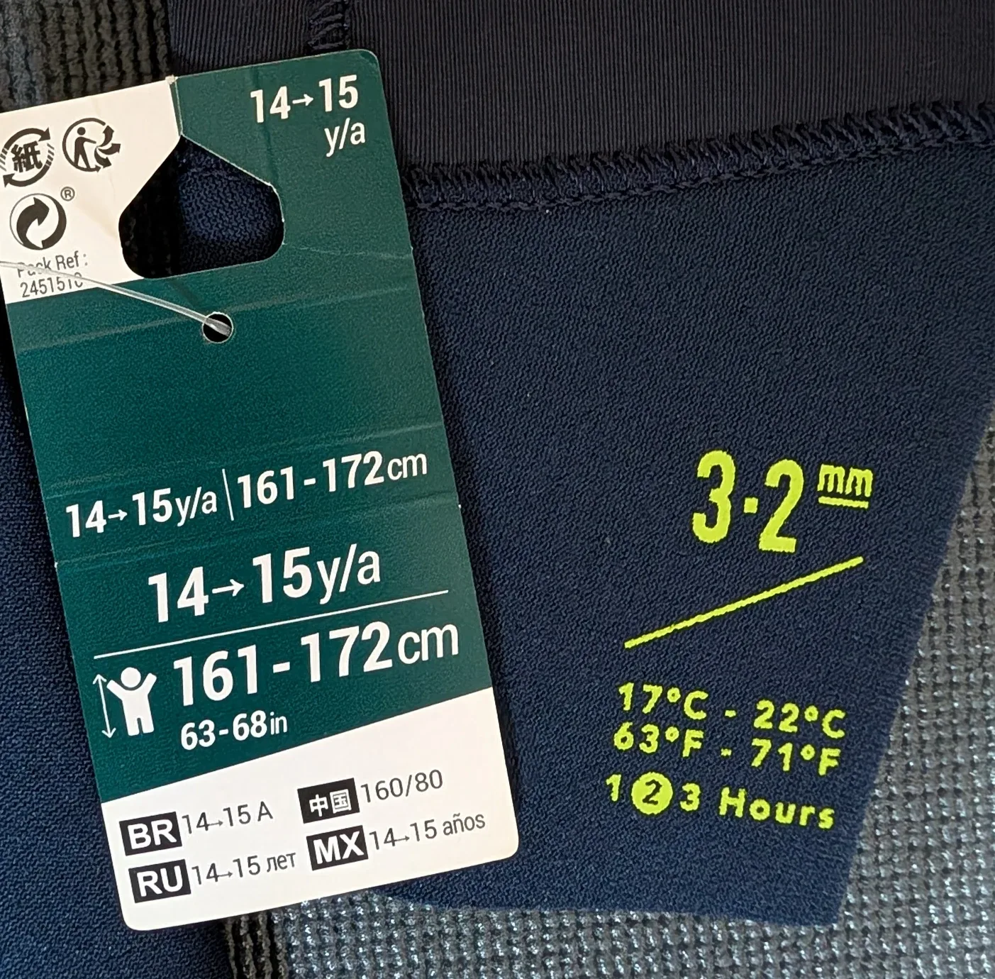 Olaian 3.2mm Youth Wetsuit (Size 14-15) image indicator(2)