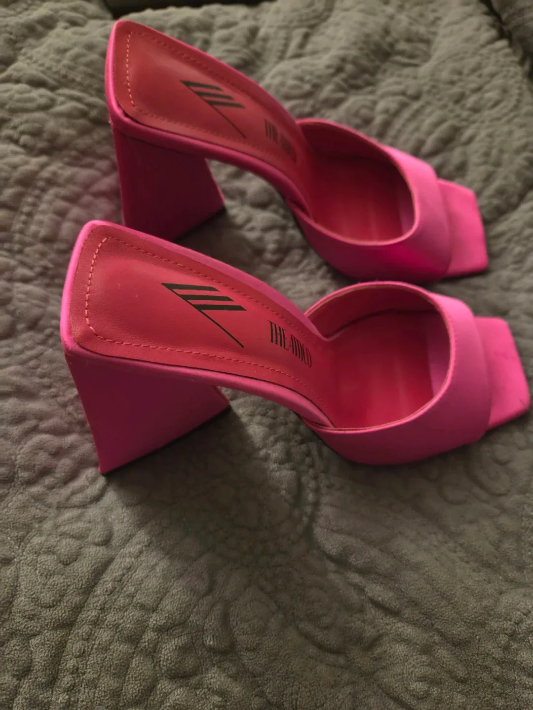 The Attico Pink Satin Mules - Size US 7 image indicator(4)