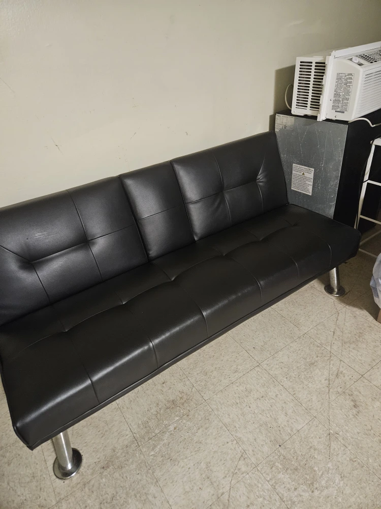 2 in 1 Black Futon Sofa Bed