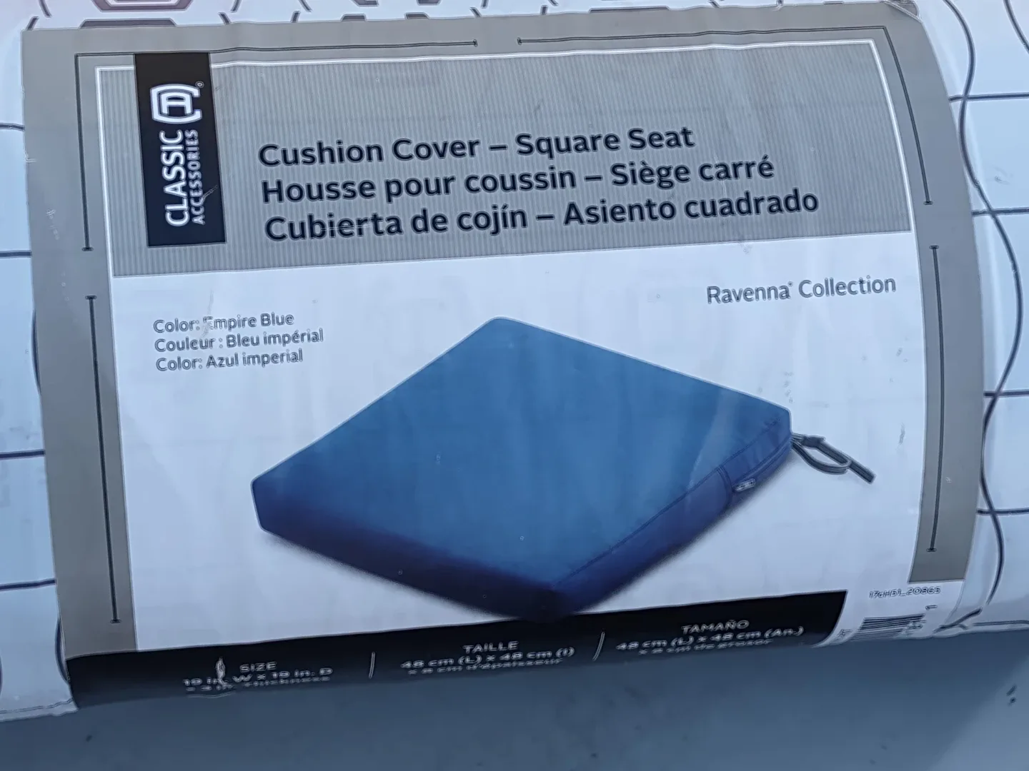 Classic Accessories Ravenna Cushion Cover - Square Seat image indicator(3)