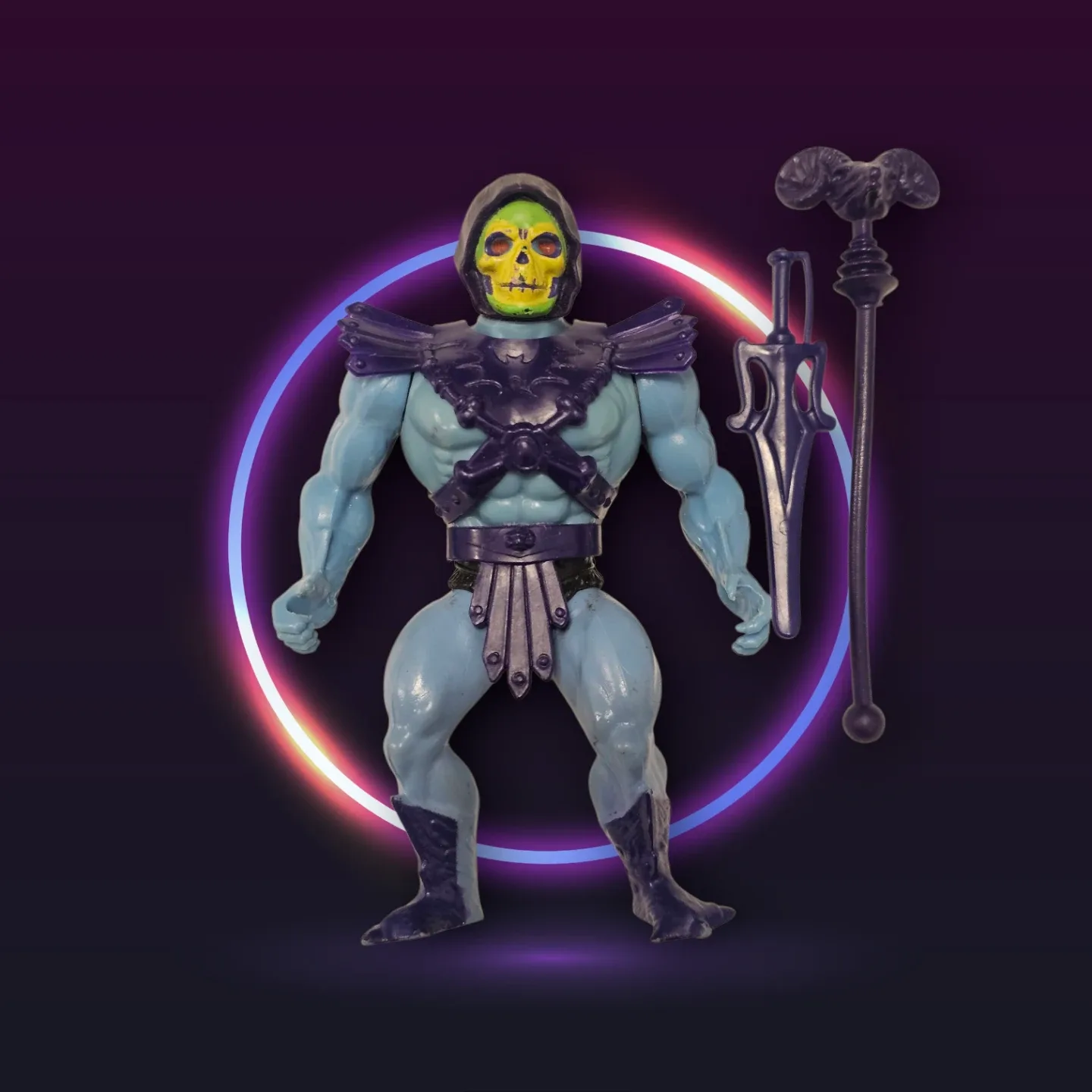 Vintage Skeletor Action Figure