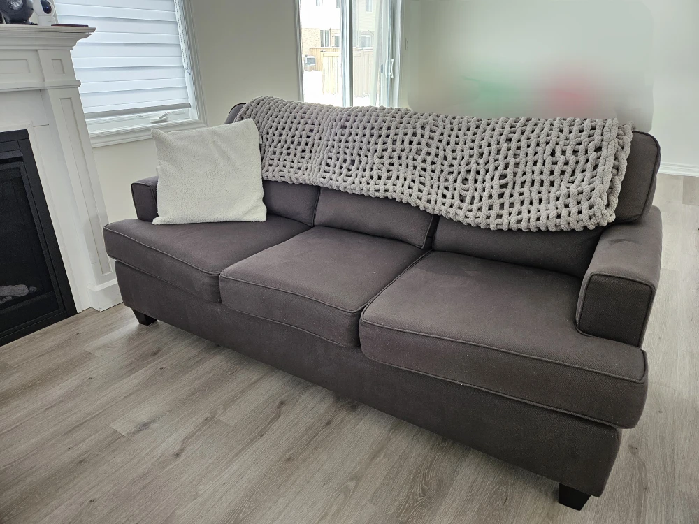 Comfortable Grey Sofa - photo 2