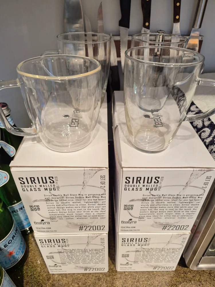 10 Borosilicate Glass Mugs: 7 Double-Wall + 3 Single-Wall image indicator(10)