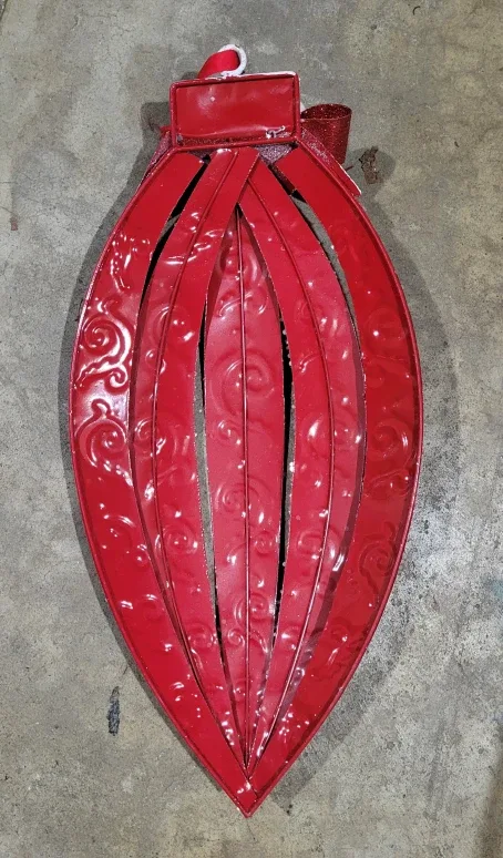 Red Metal Christmas Ornament Decoration image indicator(2)