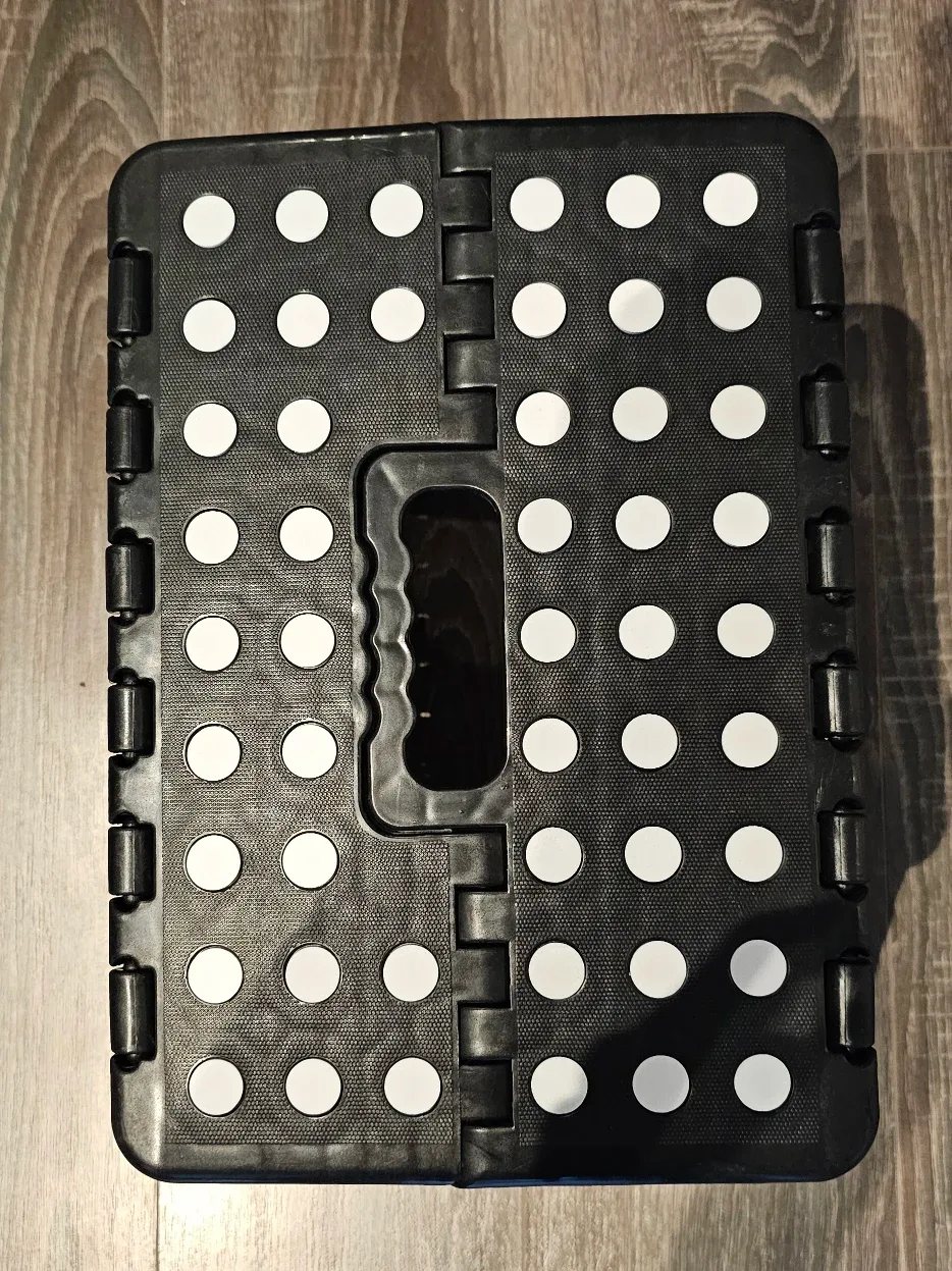 Black Folding Step Stool