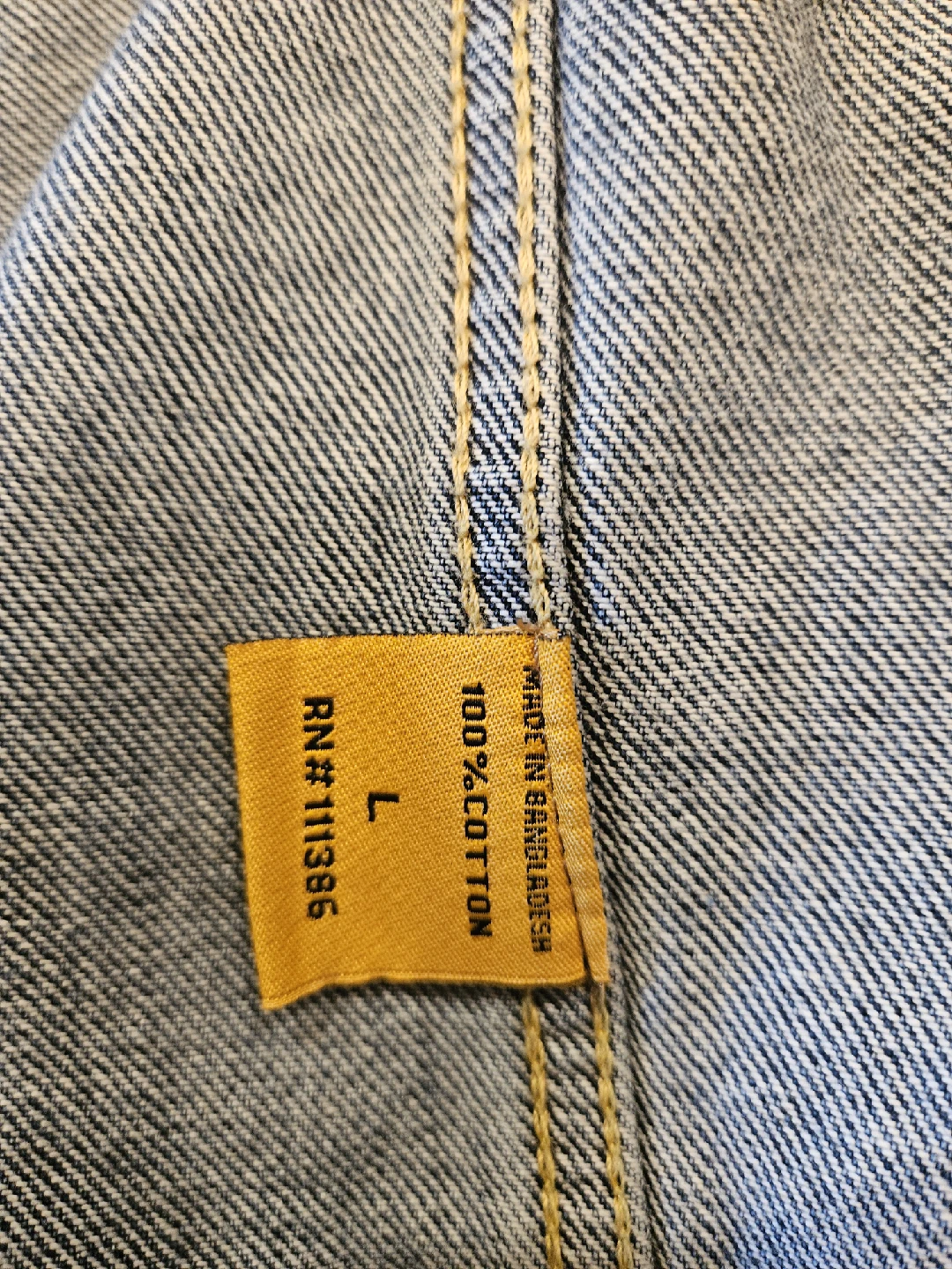 Regal Exchange Denim Jacket - Size L - photo 5