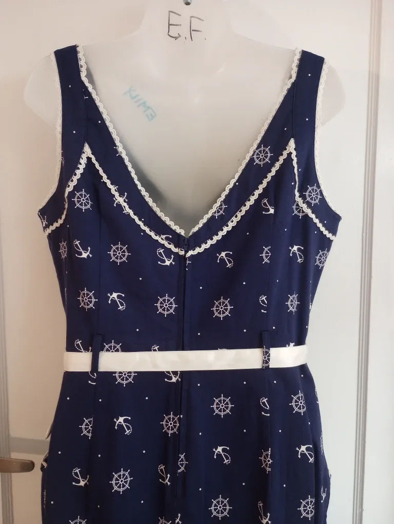 NWT Voodoo Vixen Pin-Up Rockabilly Sailor Dress image indicator(4)