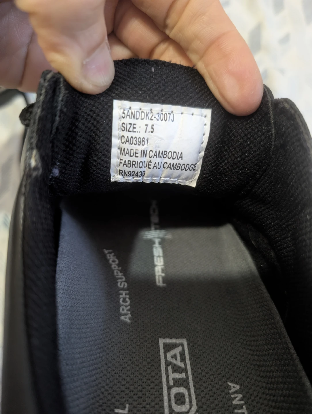 Dakota Black Dress Shoes - Size 7.5 New (No box) - photo 3