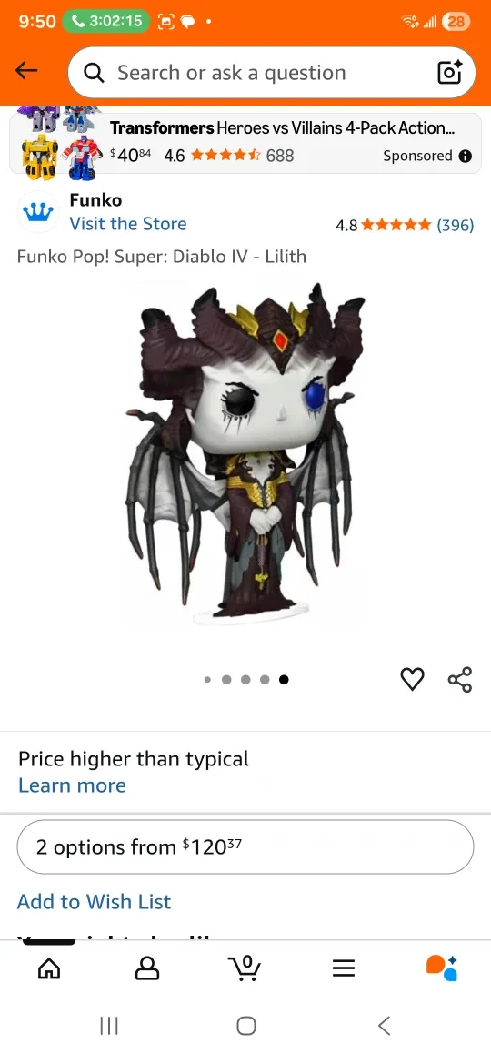 Funko Pop! Super: Diablo IV - Lilith #942 image indicator(2)