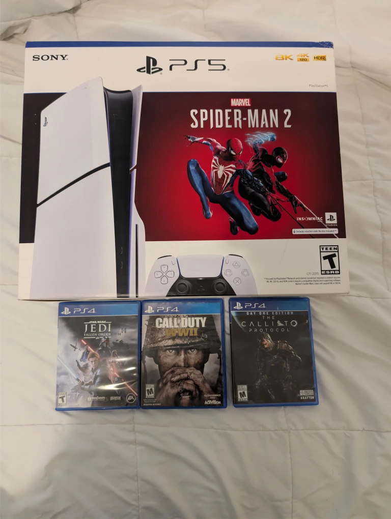 Sony PlayStation 5 (PS5) disc edition 3 Game Bundle