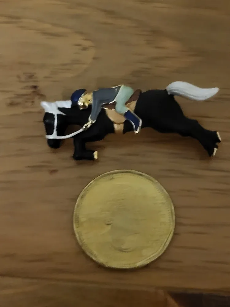 Horse and Jockey Brooch Pin image indicator(4)