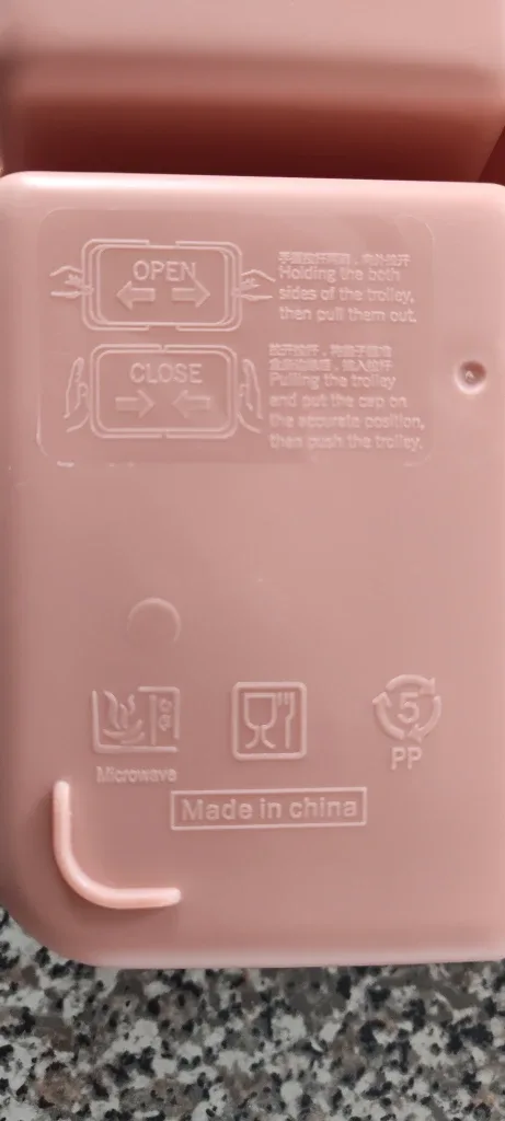 Pink Bento Lunch Box with 4 Compartments image indicator(4)