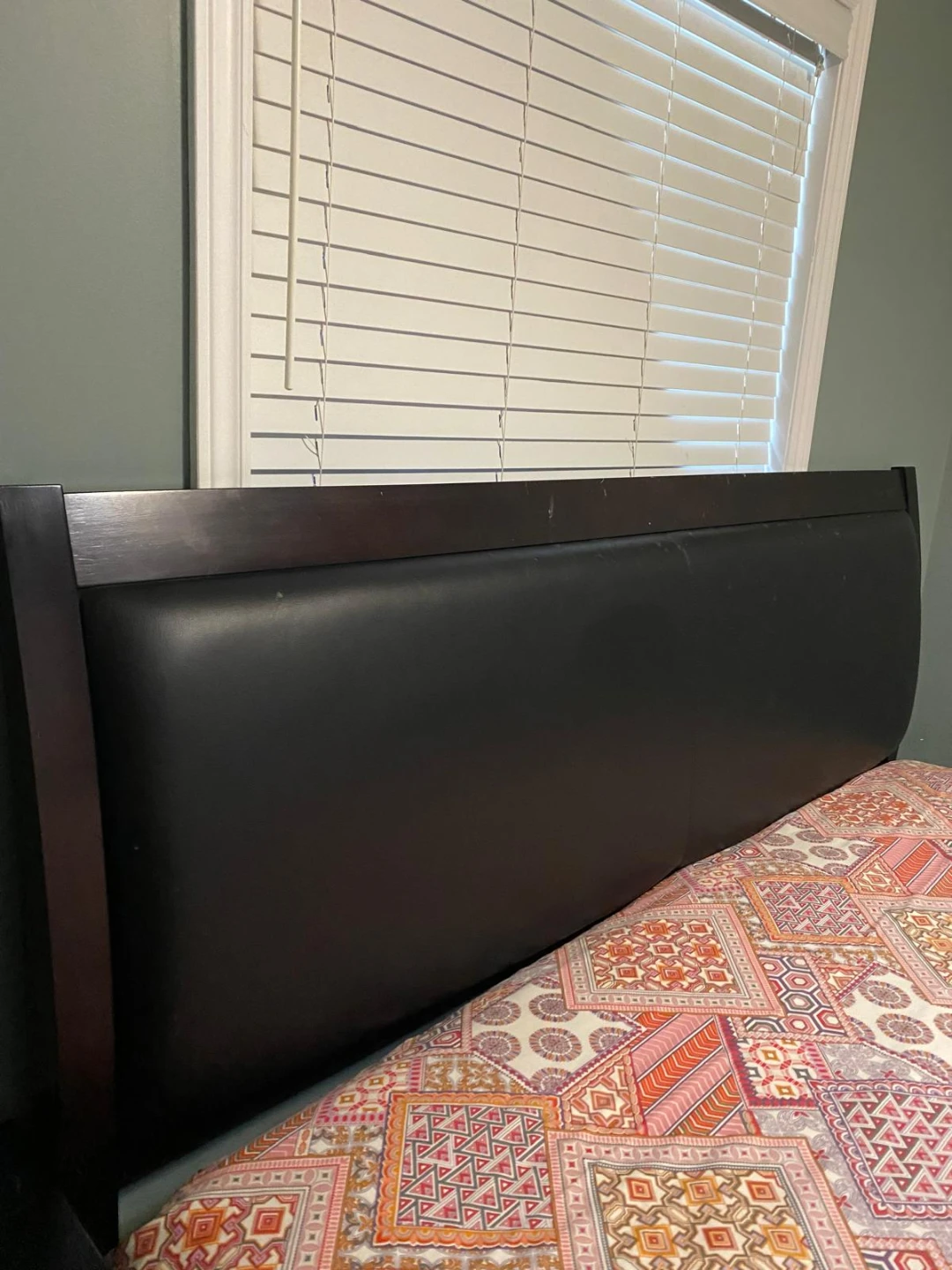 Black Bed Frame with Storage Bench