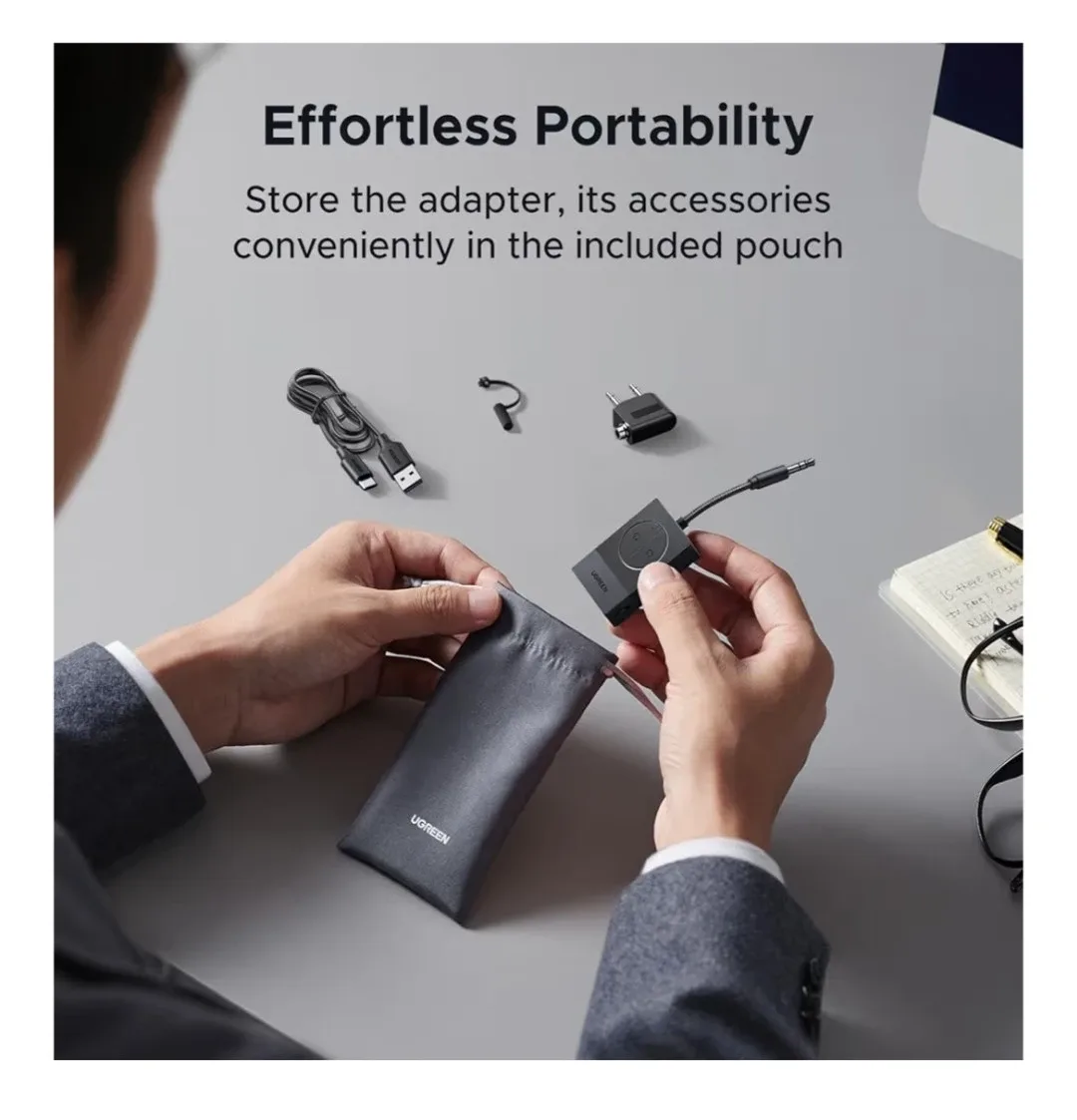 Ugreen Bluetooth 5.4 Audio Adapter - Dual Pairing image indicator(9)