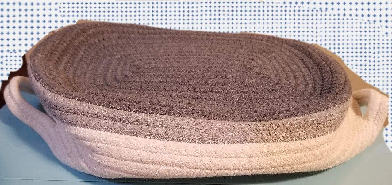 NEW Huntington Home 2pk Coiled Rope Basket image indicator(4)