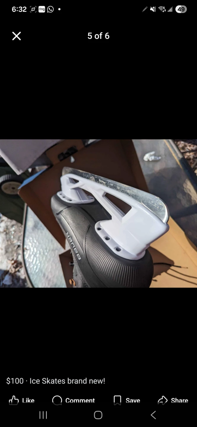New Bauer Ice Skates - photo 5