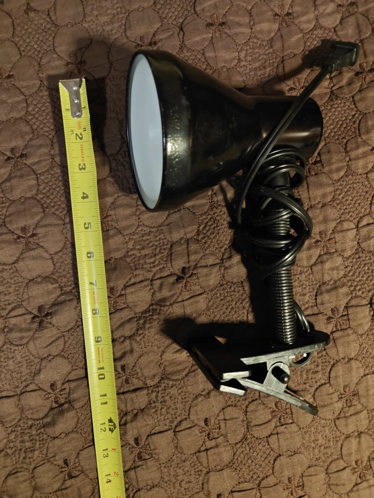 Black Clip-on Desk Lamp