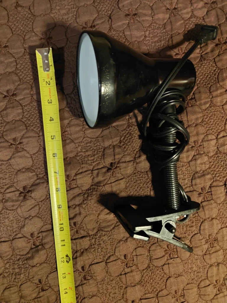 Black Clip-on Desk Lamp